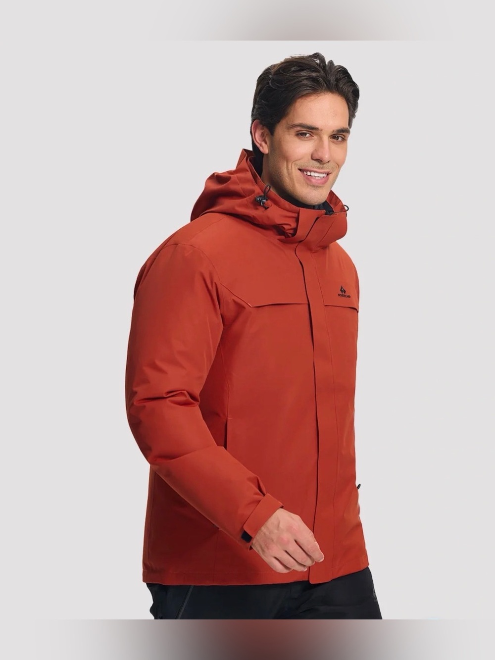 PIONEER CAMP Men's 3-in-1 Waterproof Ski Jacket with Puffer Liner XXL